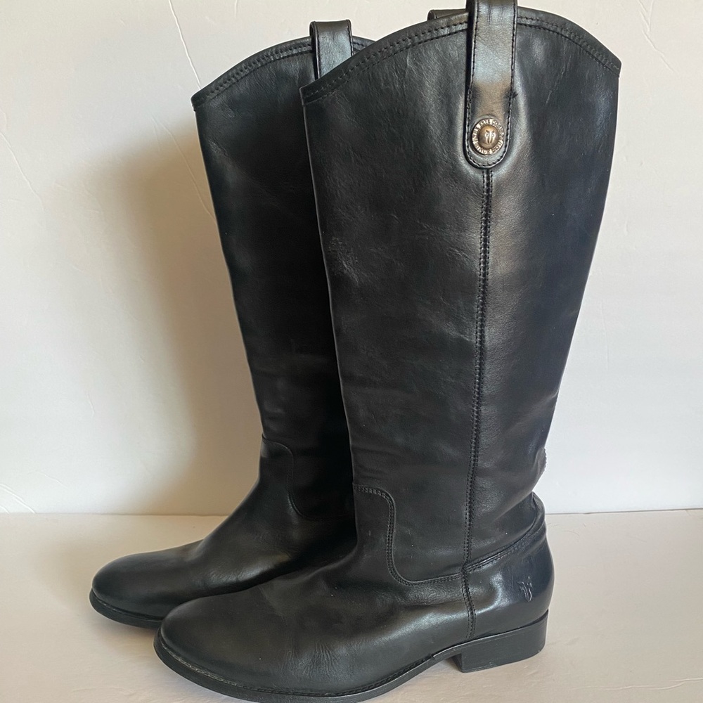 Frye Melissa Riding Boots Black Size 9.5